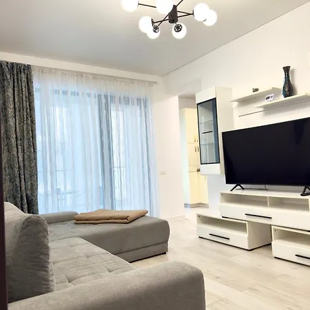 Aqua Vista Queens Cozy - 100m De Mare - Complex Rezidential Appartamento